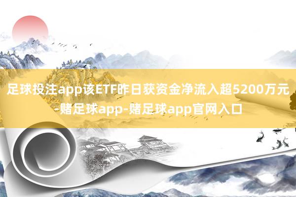 足球投注app该ETF昨日获资金净流入超5200万元-赌足球app-赌足球app官网入口